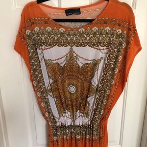 Stylish Orange/Gold Tunic
